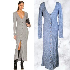 L'Academie Percey Midi Dress in Blue